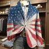 Мужской вельветовый блейзер Деловой повседневный пиджак Костюмная куртка Верхняя одежда с принтом в виде звезд и лацканами Однобортная для офиса и вечеринки