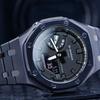 Casio Мужские часы с двойным дисплеем (жидкокристаллический/аналоговый) Серия Черные часы GA-2100-7A-