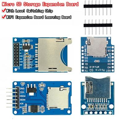 Плата расширения памяти Micro SD D1 Модуль карты Mini TF Мини-карта Micro SD TF Модуль защиты памяти с контактами для Arduino ARM AVR