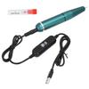 Electric Nail Polishing Machine Portable USB Quick Removal Polisher Drill Pen 30000 rpmOlive Green