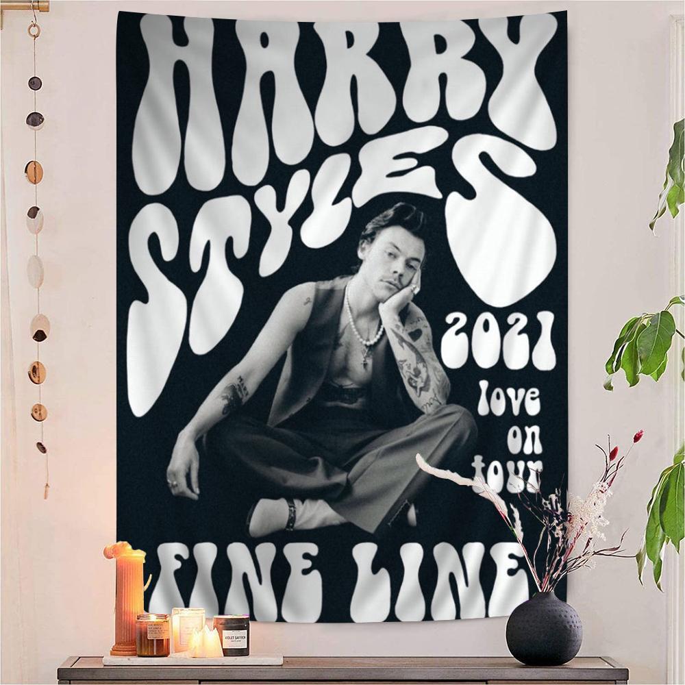 Певец HHarrys SStyles DIY Настенный Гобелен Хиппи Цветочные Настенные Ковры Декор для Общежития Настенное Искусство Декор