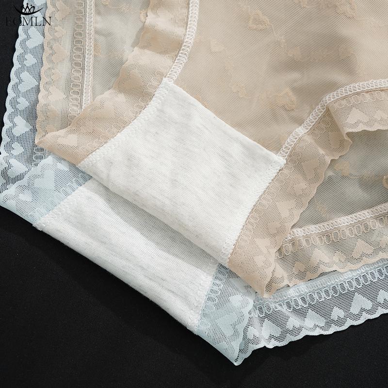 Женские ультратонкие трусы-брифы полупрозрачные сетчатые трусики с заниженной талией и бантом