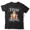 Funny Adult Christmas T Shirt Unisex Merry F*cking Christmas Funny Bad Santa