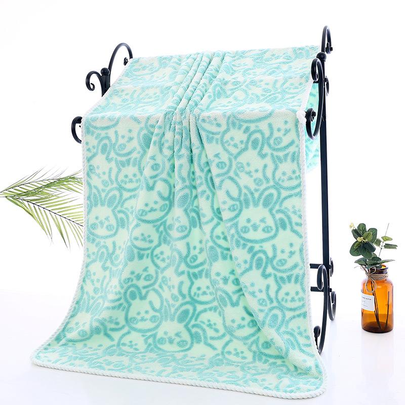 Новое жаккардовое банное полотенце из кораллового флиса, мягкое, впитывающее, класс А, 100% хлопок, бытовое банное полотенце, утолщенное полотенце-обертывание