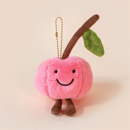 Creative Fruit Pendant Watermelon Durian Plush Toy Cute Fruit Keychain Bag Pendant Doll Back