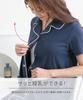 Nissen Maternity Loungewear Pajamas, Summer, Women, Nursing Wear, Comfortable Front-Button Short-Sleeve, Pre/Postnatal, Navy, Size 4L