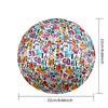 1pc Abstract Alphabet Art Colorful Number Outdoor Sports Football, Size 5, Comfortable And Durable Feel,Gift yy26060425