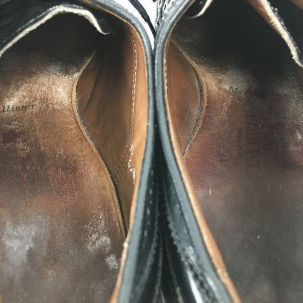 Allen Edmonds McAllister Винтажные туфли-броги с крылышками, черные, размер 11.5D / 28.5-29.5 см, мужские(ИСПОЛЬЗОВАЛ)