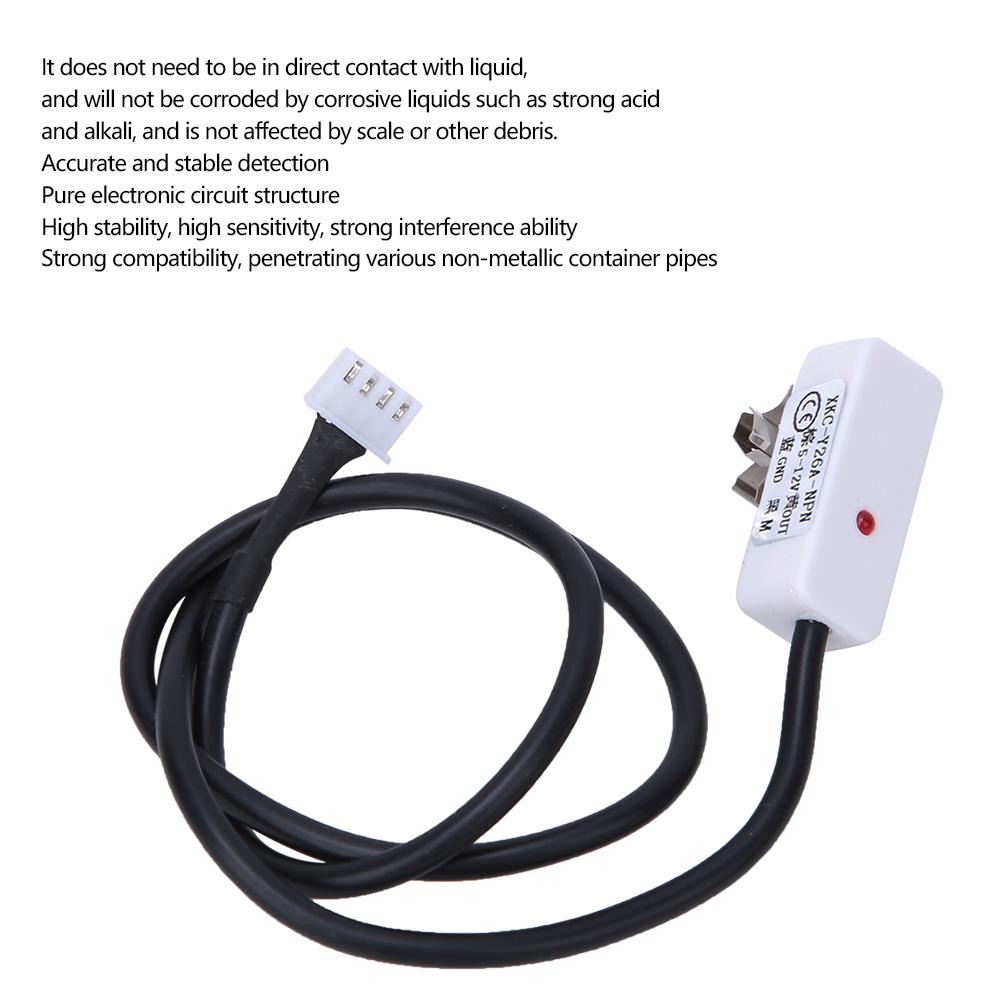 XKC Y26A NPN Liquid Level Sensor 5~12V NPN Output Interface IP65 Capacitive Non Contact Less Than Br More Than