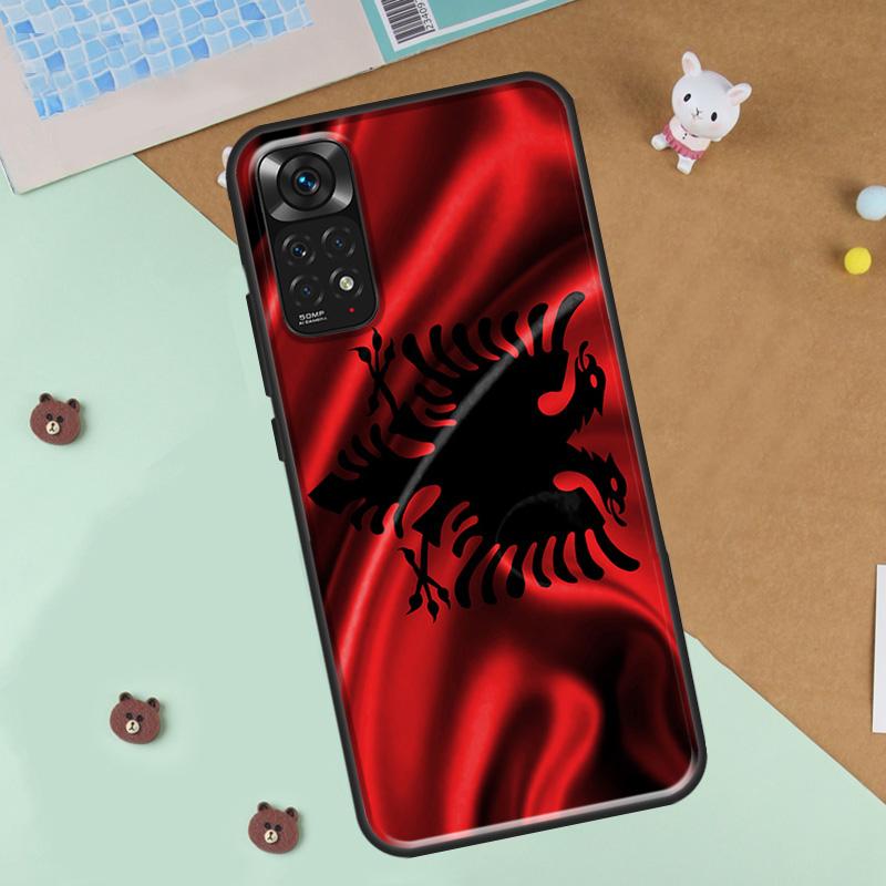 Албания Албанский Флаг Арт Чехол для Телефона Для Xiaomi Redmi Note 12 8 9 10 11 Pro 8T 9S 10S 11S 12S 10A 9C 10C 12C