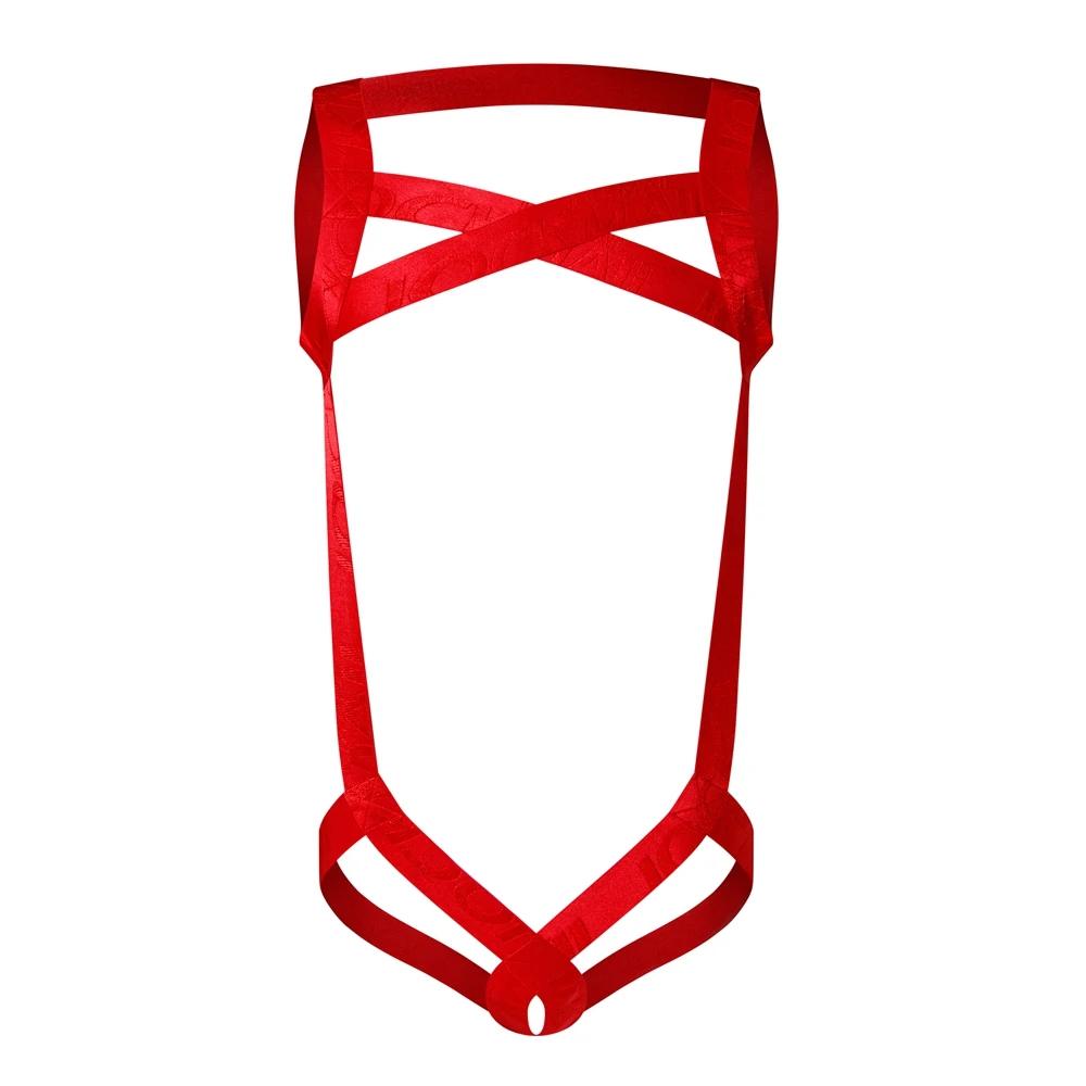 Гей Сексуальное Белье Мужской Харнесс Нагрудник Боди Фетиш Мужчины Полый Бондаж Джокстреп Гей Нижнее Белье Мужской Комбинезон Кольцо Ремешок Веселье