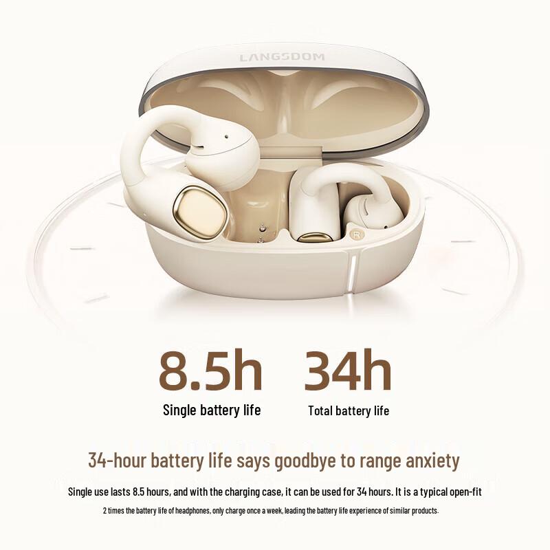 Lansdon AirSoul Mix Open-Ear Ear-Clip True Wireless Earbuds