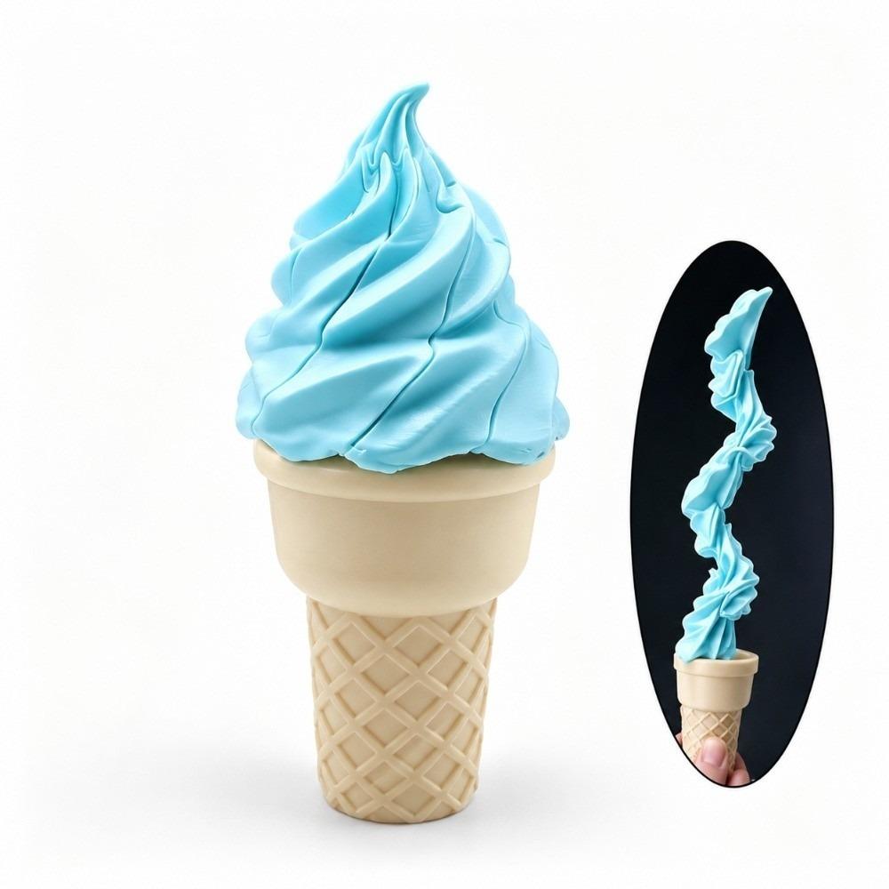 Realistic Simulation Ice Cream Retractable Toy Creative Novelty Funny Toys Birthday Party