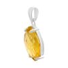 Серебряная подвеска с цитрином nano 4.75ct (2170464)
