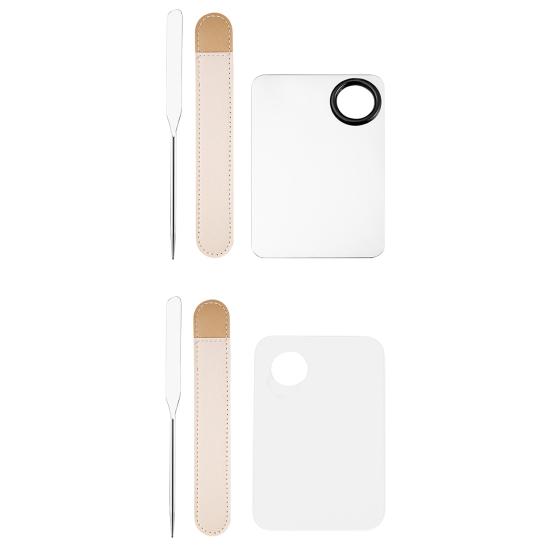 Долговечный скребок для жидкой основы с палитрой с гладкими краями, многофункциональный