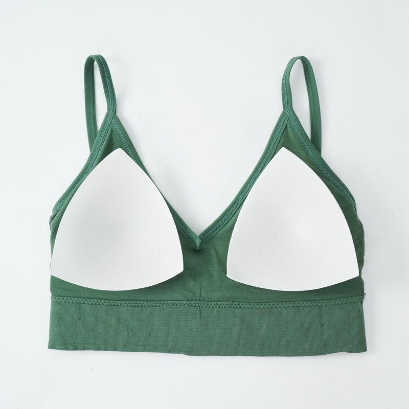 ECMLN Модный женский вязаный жилет, спортивный жилет, короткий топ, нижнее белье, удобный дышащий женский бюстгальтер