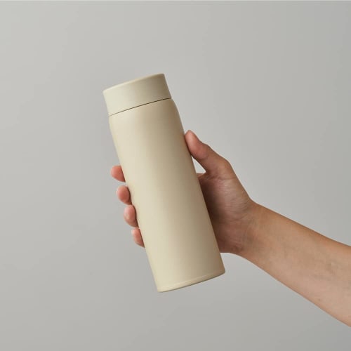 Doshisha Fluffy Air Mug Bottle, 480ml, Beige, Latte