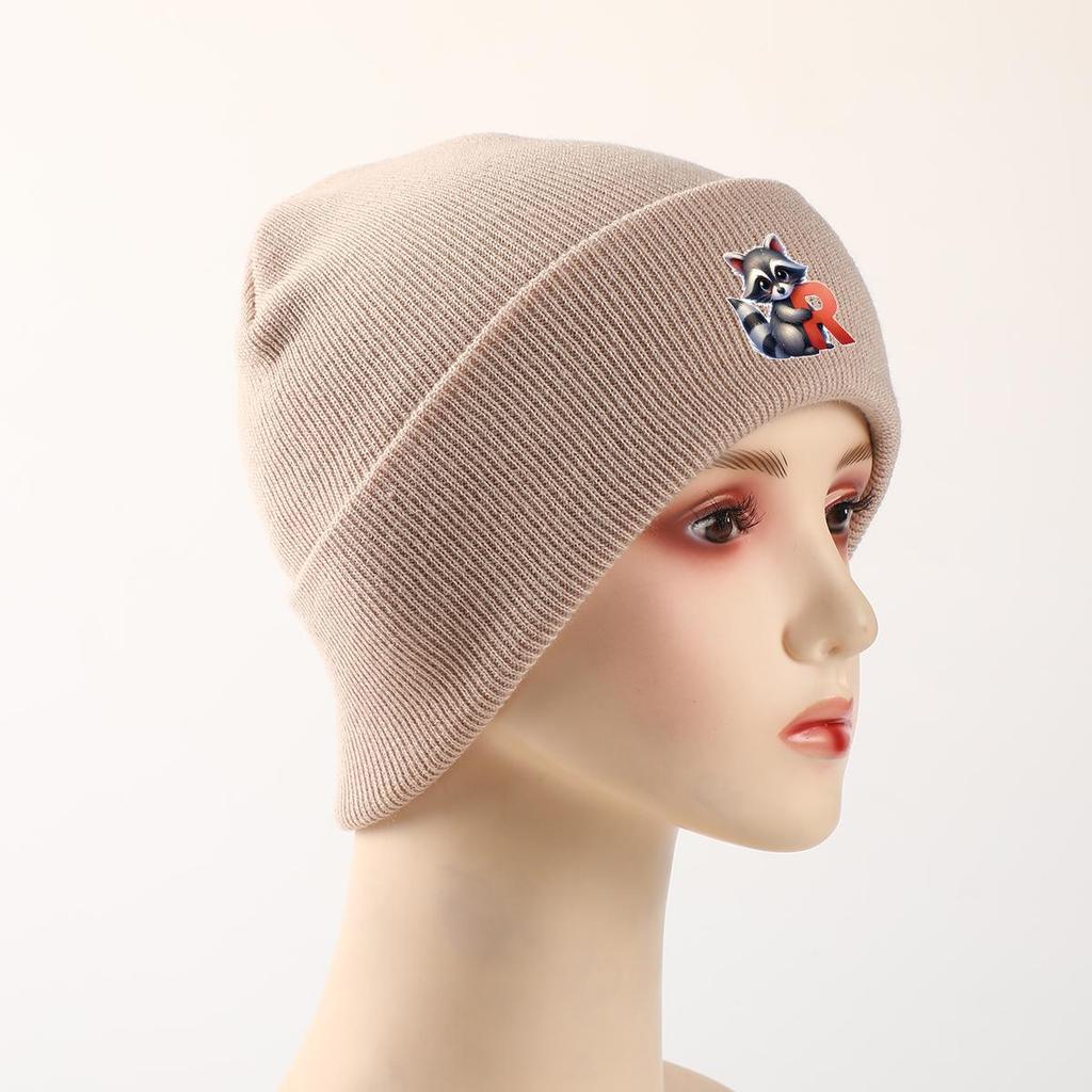 1 шт., вязаная шапка с буквами алфавита от A до Z и принтом животных, 260 вязаных шапок на выбор, для мужчин и женщин