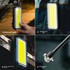 Cross-border New Magnetic ABS Work Light USB Charging COB Light Source Digital Display 360 Flexible Hosemultifunctional Car