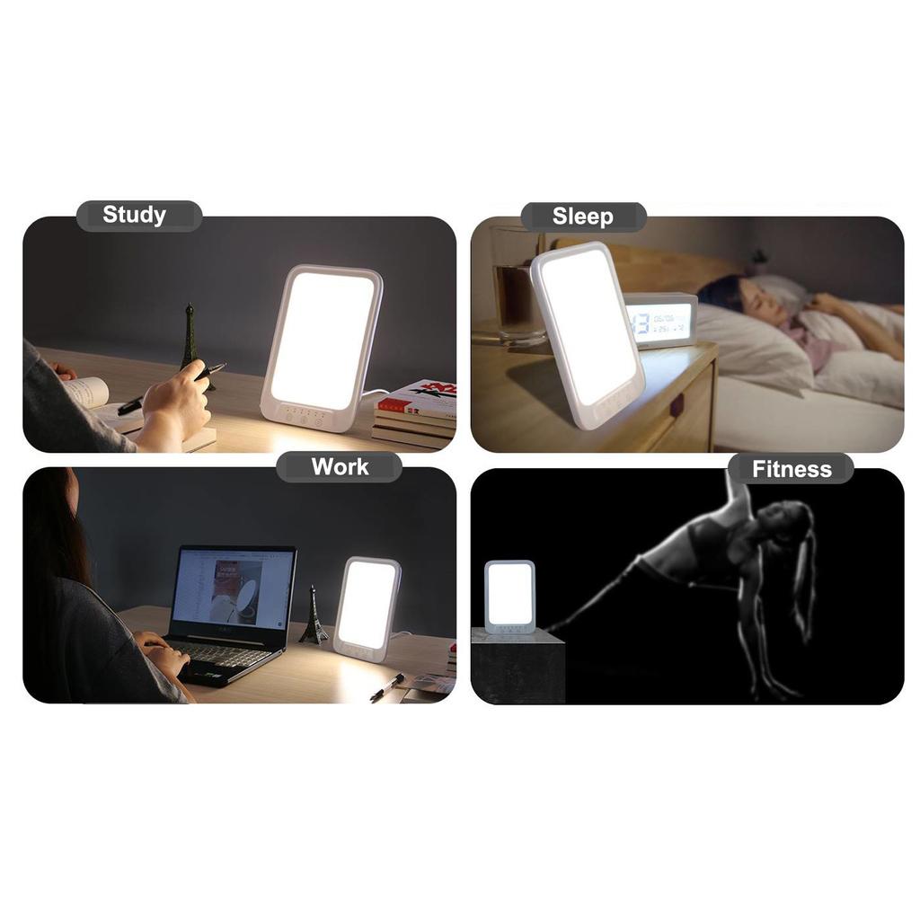 Светодиодная лампа дневного света 20000 люкс Холодный и теплый свет Лампа для терапии против депрессии 3 Цвета света 5