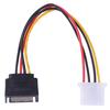 Сата к силовому кабелю Ide 15-контактный разъем Sata к Molex Ide 4-контактный адаптер кабеля с внутренней резьбой