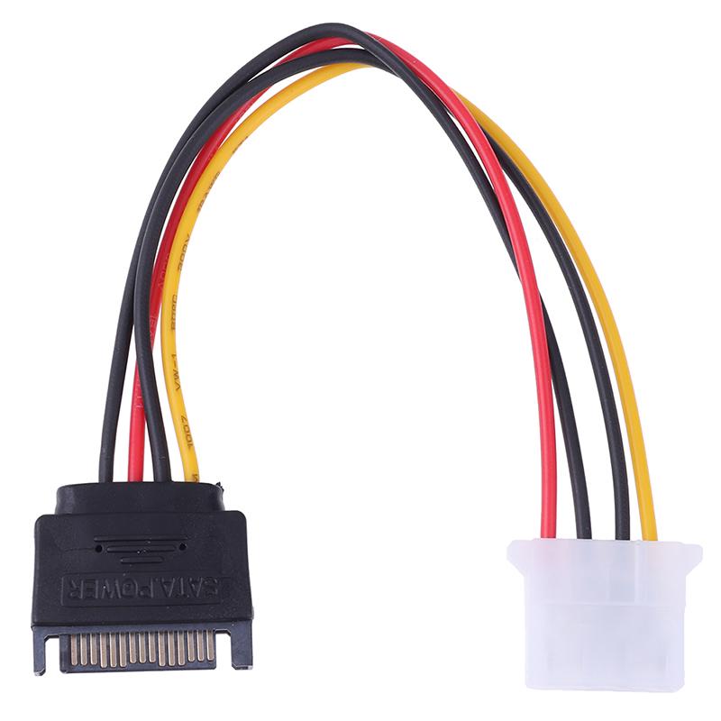 Сата к силовому кабелю Ide 15-контактный разъем Sata к Molex Ide 4-контактный адаптер кабеля с внутренней резьбой