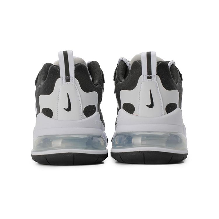Nike Air Max 270 React Spliced Sports Breathable Low-Top Running Shoes Women Sneaker Black White CQ4805-101