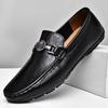 Туфли ручной работы из натуральной кожи Летние повседневные туфли на плоской подошве для вождения Ультралегкие туфли без застежек Удобные мокасины Мужские деловые туфли