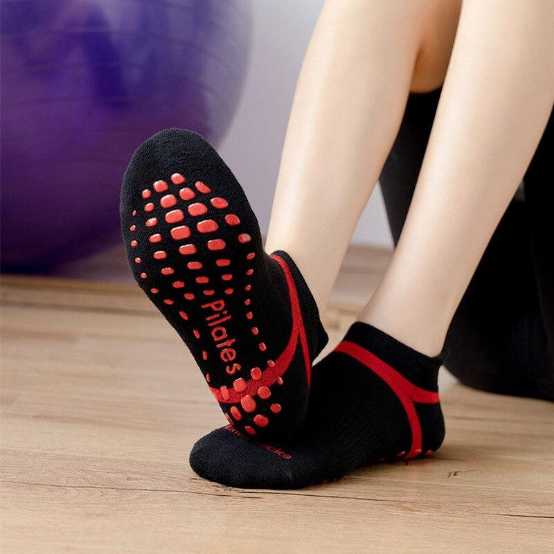 Носки для йоги для мужчин и женщин, профессиональные силиконовые нескользящие носки для пилатеса, большие размеры, для занятий в помещении, для фитнеса, занятий спортом, танцами, хлопковые носки