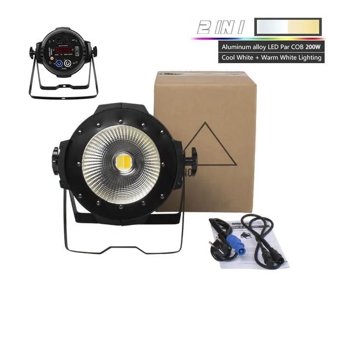 Éclairage Par LED, 200W COB, Contrôleur DMX, 200W COB Chaud Froid, Prise EU