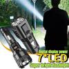 2024 Новый 7*LED Супер Яркий Фонарик Перезаряжаемый Встроенный Фонарь Лампа для Работы на Открытом Воздухе Кемпинг Рыбалка