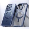Магнитный чехол-подставка с вращением на 360° для iPhone 11 12 13 14 15 16 Pro Max 16Plus с держателем кольца, матовый прозрачный чехол