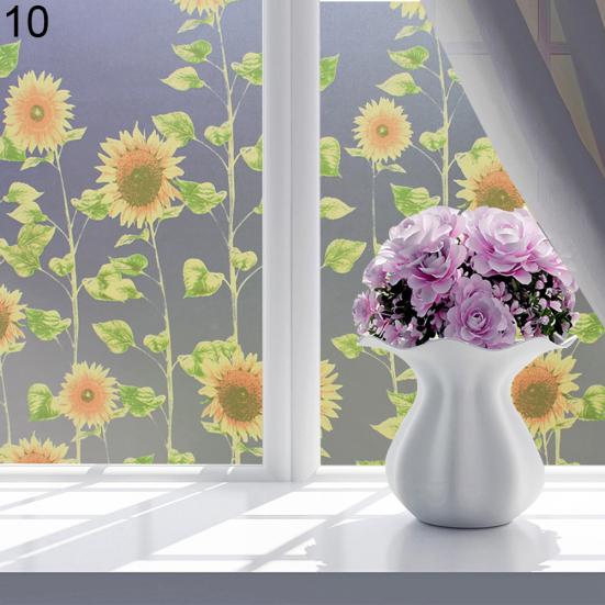 Ванная комната Бабочка Пузырь Цветок Матовая Декоративная Наклейка На Окно Конфиденциальности Фильм