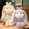 40/50/70 см Kawaii юбка с цветочным принтом, плюшевые игрушки в виде кролика, мягкие игрушки в виде кролика, милые игрушки для детей, подарки на день рождения для девочек