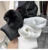 Женский базовый топ с полувысоким воротником и длинным рукавом из бархата для осени/зимы