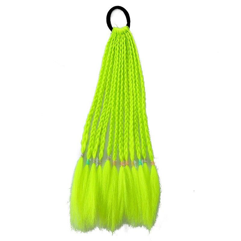 1 шт., новые грязные косы для девочек, красочные парики с завязками, хвост, детские аксессуары для волос, повязки на голову, резинки, головные уборы принцессы