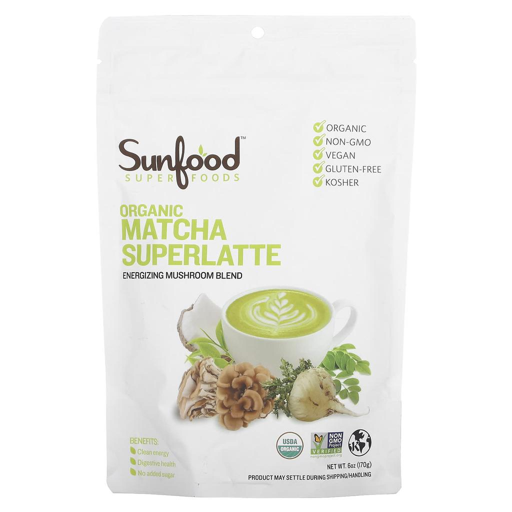 Sunfood Organc Matcha Super Latte, 170g (6oz)