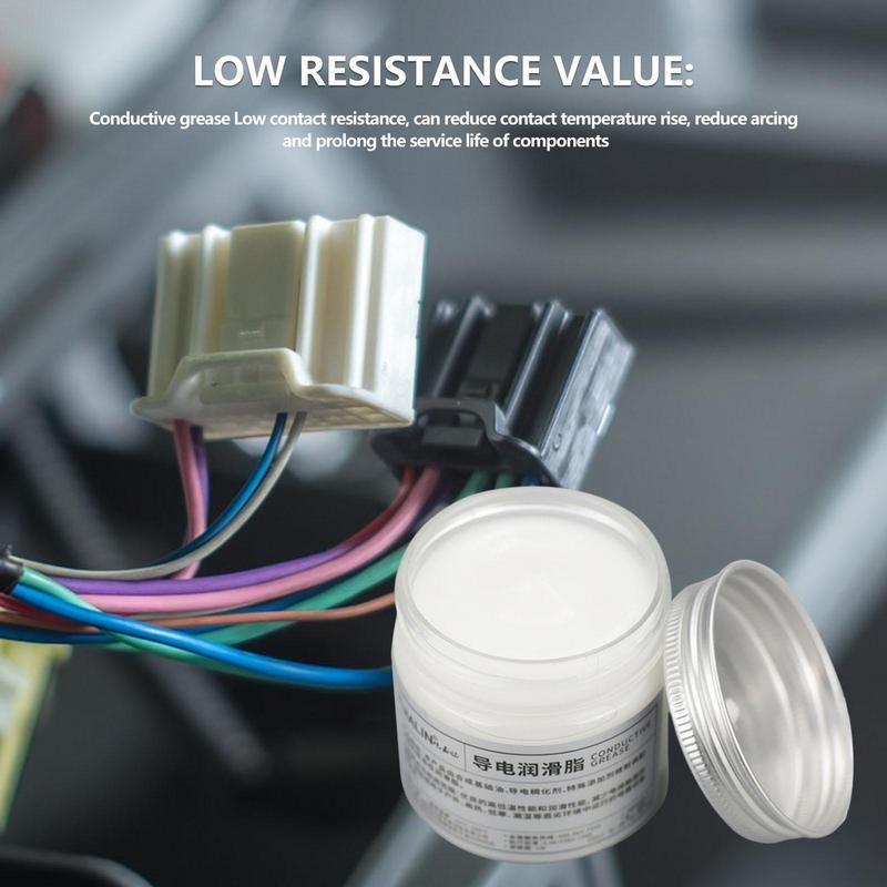Electric Contact Grease 100g Conductive Paste Electricity Compound Grease Car Supplies For Low Resistance Value Power Switches