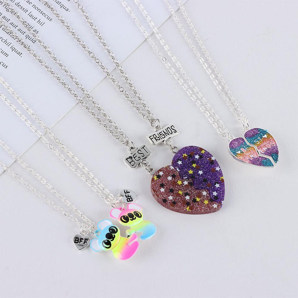 Trendy Fashion Magnet Creative BFF Necklace Friendship Jewelry Friendship Necklace Gift