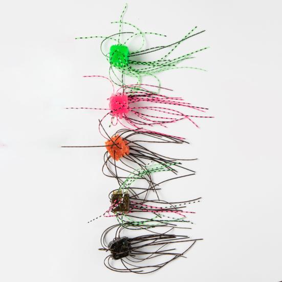 10 шт. 1,4 см/4 г мягкие приманки в форме кубиков с юбкой, медленно тонущие цветные искусственные приманки из ПВХ для ловли пресноводного соленого окуня, сома, рыболовные принадлежности