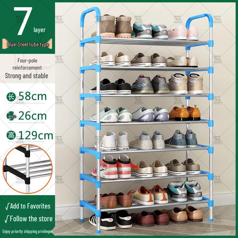 Тонкая многоярусная обувница для прихожей или общежития