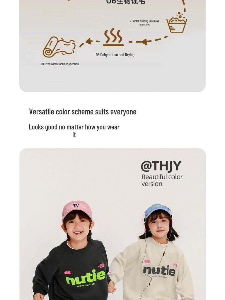 Fairy Tale Boys' Loose Long Sleeve Sweatshirt - Spring/Autumn Korean Style Casual Breathable T-shirt