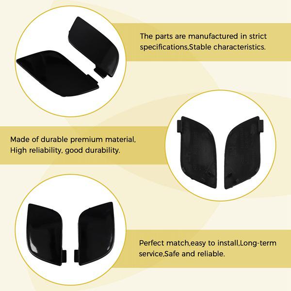 1 Pair Plastic Front Tow Hook Cover for BMW X5 E70 LCI M - Color: As Shown