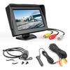 Antion 4.3 Inch LCD Monitor Rear Camera Set, RCA Connection, Cigarette Lighter Socket Power, Super Easy Installation,