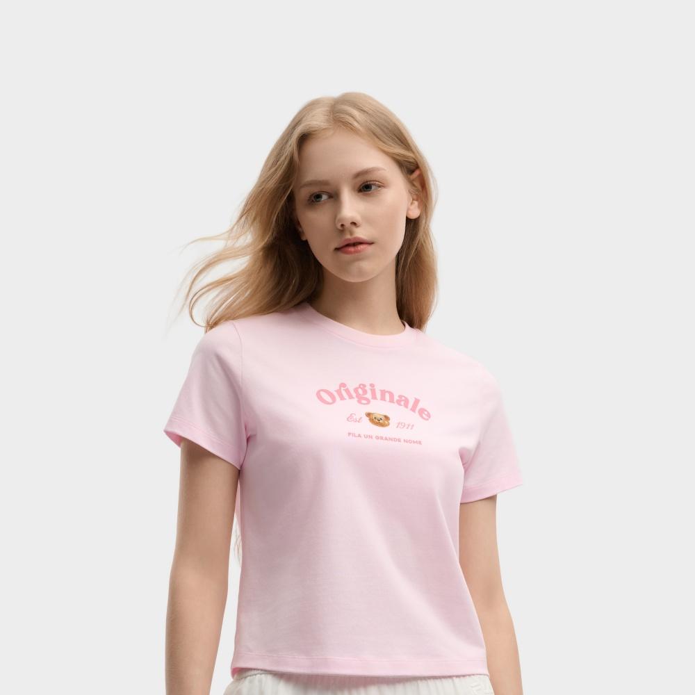 Fila Оригинальная удобная приятная к коже футболка женские топы F11W639103FPK