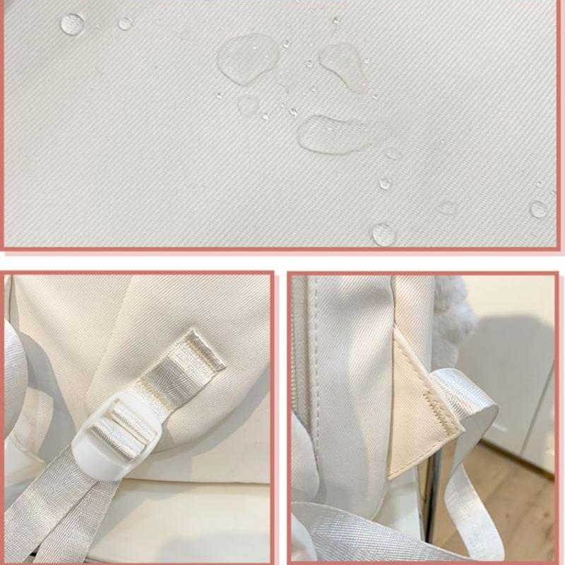 1pcs / 2 Pcs School Bags for Teenage Girls Red Alphabet Cute Gift Students Bookbag Letters Travel Waterproof Bagpack