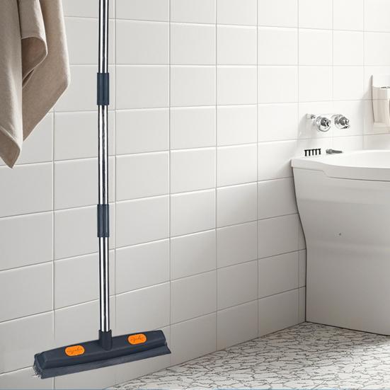 Щетка для шерсти домашних животных 2 в 1 с длинной ручкой и скребком, легкая щетка для удаления шерсти, эргономичная ручка, щетка для уборки различных поверхностей