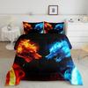 Erosebridal Teens Dirt Bike Comforter Set Twin Size, Motocross Rider Down Comforter for Kids Boys Adult Men, Motorbike Extreme Sport Bedding