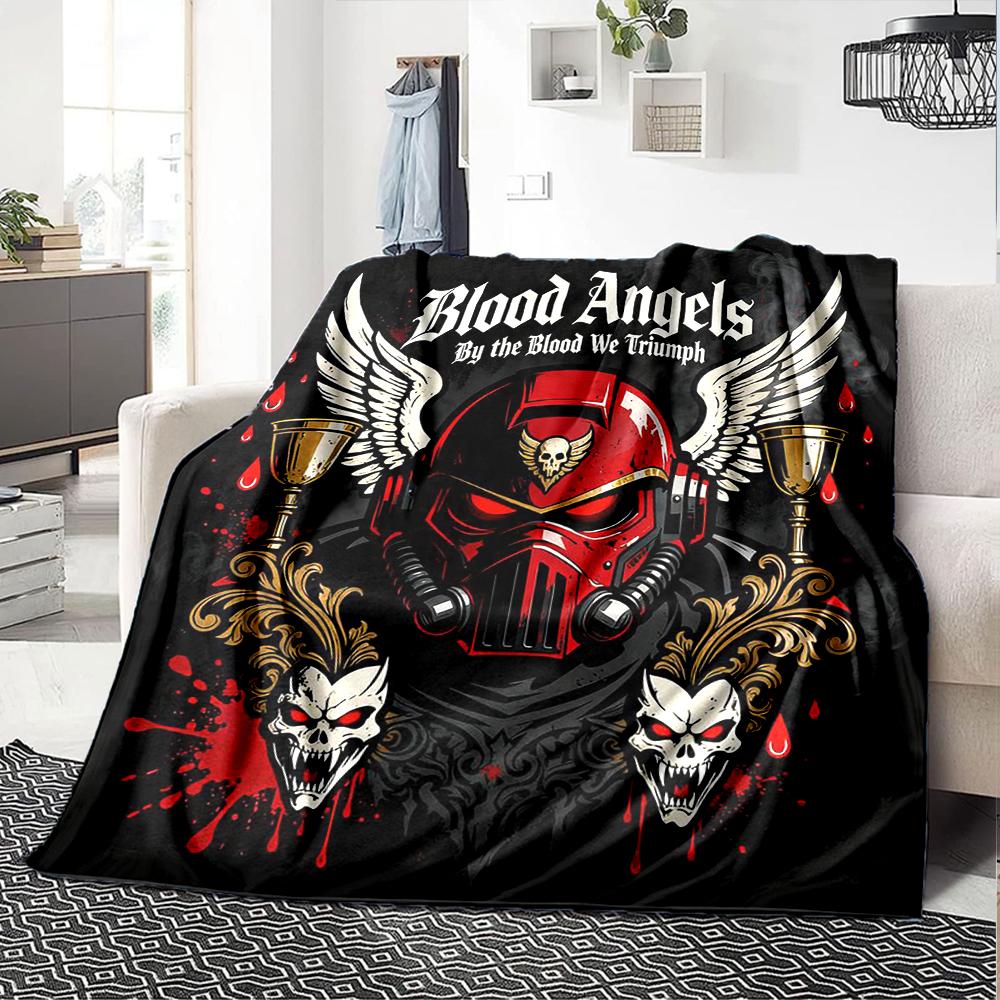 Warhammer 40k Theme Printed Blanket - Perfect for Couch, Bed, Travel & Outdoor Use | Machine Washable, Cozy & Durable.