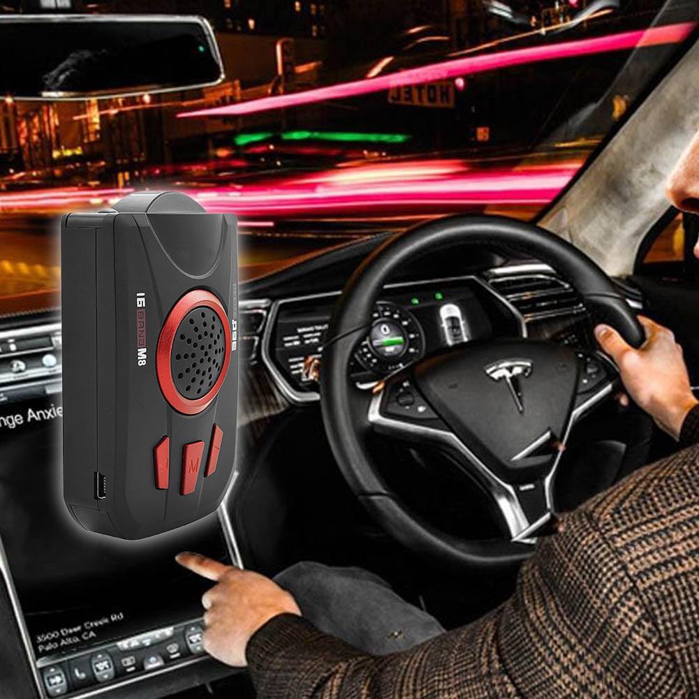 Автомобиль 360 градусов 16-полосный GPS-детектор скорости полицейский радар-детектор лазерное голосовое оповещение